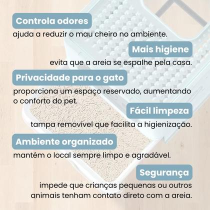 Imagem de Kit 2 Uni Banheiro Gato Fechado Com Pá Cor Rosa Caixa De Areia Grande