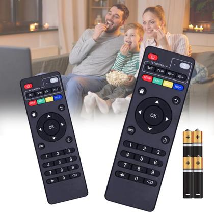 Imagem de Kit 2 Uni Controle Remoto Para Tv Botões Inteligentes Box e Pilha