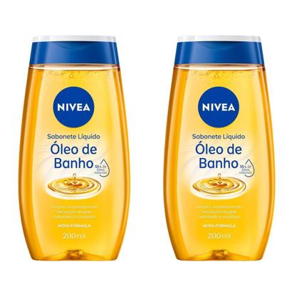 Imagem de Kit 2 unid. NIVEA Sabonete Líquido Óleo de Banho 200ml