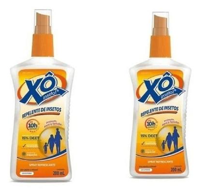 Imagem de Kit 2 unid repelente de inseto spray 200ml xô inseto