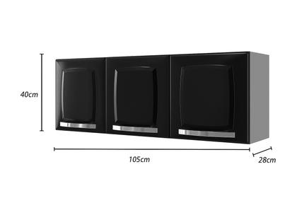 Imagem de Kit 2 Unidades Aéreo Itatiaia Rose  Armários em Aço 105cm com Design Moderno