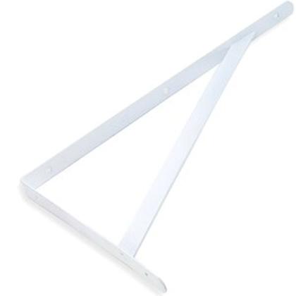 Imagem de KIT 2 UNIDADES - Cantoneira Mão Francesa Suporte Prateleira 10, 15, 20, ou 30 cm, Branco - POP