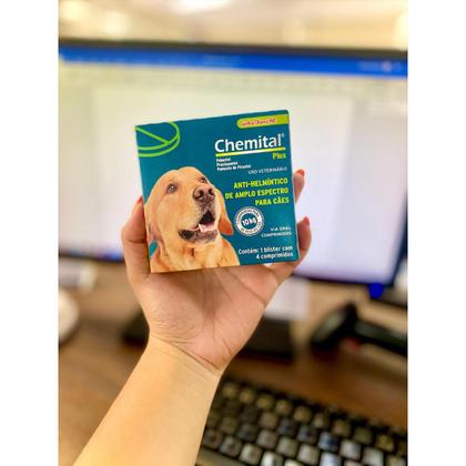 Imagem de Kit 2 unidades - chemital plus caixa com 4 comprimidos 