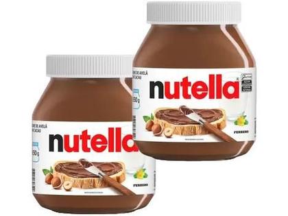 Imagem de Kit 2 unidades Creme de Avelã Nutella 650gr