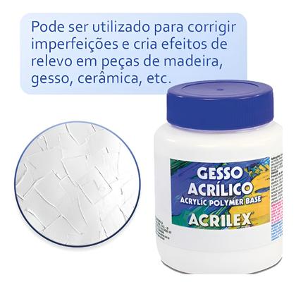 Imagem de Kit 2 Unidades Gesso Acrílico ACRILEX 250 ML sem Cor - 13325