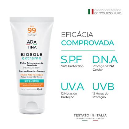 Imagem de Kit 2 Unidades Protetor Solar 12HS Bloqueio Anti-Manchas Biosole Extreme FPS 99
