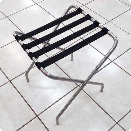 Imagem de Kit 2 Unidades - Suportes Malas Inox Escovado Sem Rodas