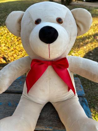 Imagem de Kit 2 Urso Grande De Pelúcia Chá Revelação Macio Com Laço