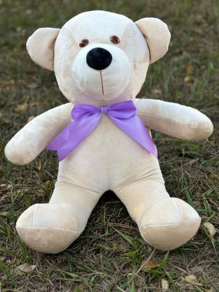 Imagem de Kit 2 Urso Grande De Pelúcia Chá Revelação Macio Com Laço