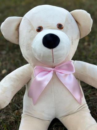 Imagem de Kit 2 Urso Grande De Pelúcia Chá Revelação Macio Com Laço