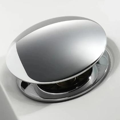 Imagem de Kit 2 Valvula Lavatorio Cuba Banheiro Click 7/8 Metal Inox