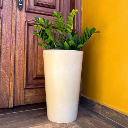 Imagem de Kit 2 Vaso Decorativo Redondo 60cm De Polietileno Para Plantas E Flores 