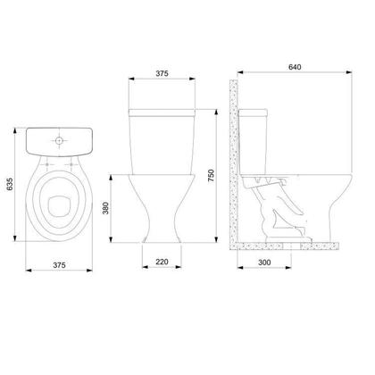 Imagem de Kit 2 Vaso Sanitário com Caixa Acoplada e Assento Saveiro Celite