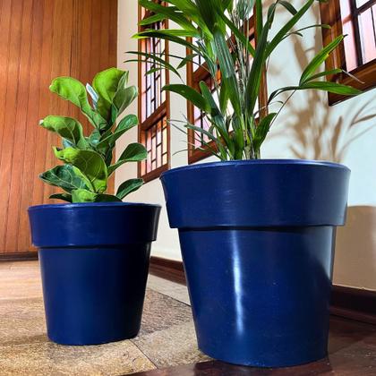 Imagem de Kit 2 Vasos Decorativos De Polietileno Para Plantas e Flores