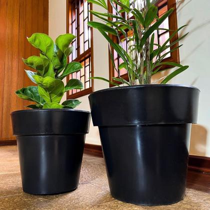 Imagem de Kit 2 Vasos Decorativos De Polietileno Para Plantas e Flores