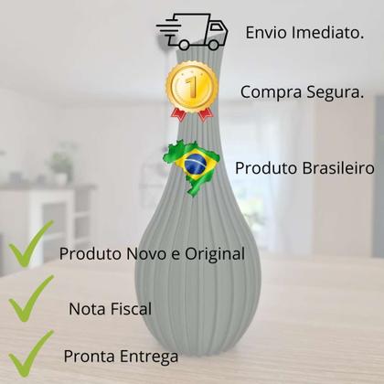 Imagem de Kit 2 Vasos Jarro Espiral Para Flores Artificiais Decoração