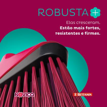 Imagem de Kit  2 Vassoura Multiuso Duo Cerdas Firmes E Macias Com Cabo