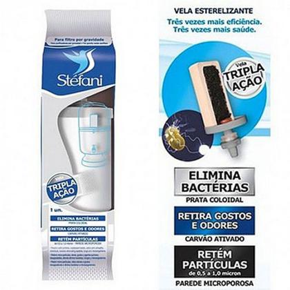 Imagem de Kit 2 Velas Esterilizante Tripla Ação Stefani para Filtros de Barro