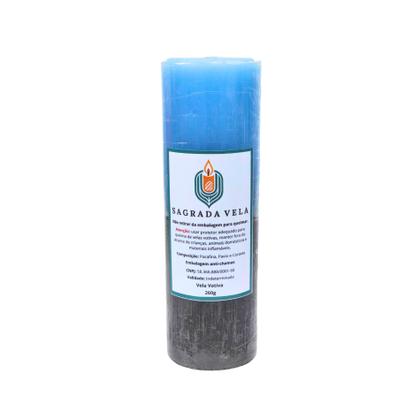 Imagem de Kit 2 velas votiva 7 dias 260g (azul clara e preta)