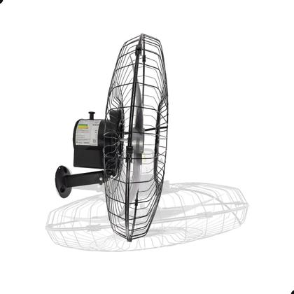 Imagem de Kit 2 Ventilador de Parede 60cm Bivolt Oscilante Silencioso
