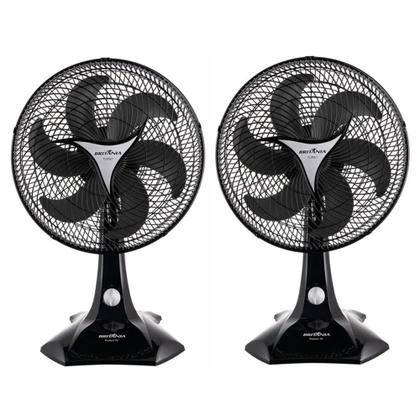 Kit 2 Ventiladores de Mesa Britânia Protect 30 Six 6 Pás 127V - Britania Imagem de Kit 2 Ventiladores de Mesa Britânia Protect 30 Six 6 Pás 127V