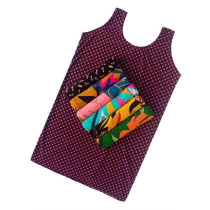 Imagem de Kit 2 Vestido Dia A Dia Soltinho Feminino Curto Malha Regata Estampado Para Senhora