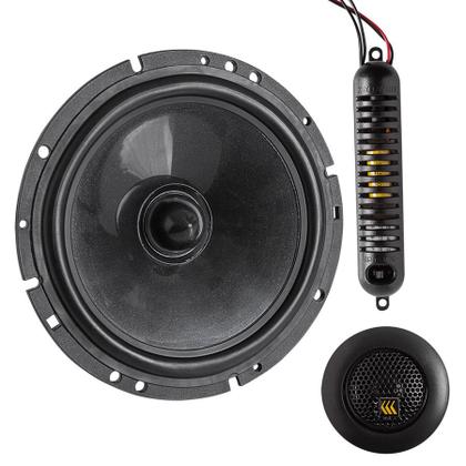 Imagem de Kit 2 Vias Black CS60 BK Bravox Alto Falante 6" 65Wrms 4ohms