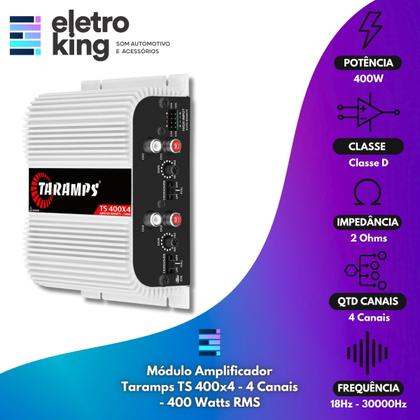 Imagem de Kit 2 Vias Jbl 160w c/ Alto Falante 6x9 e Módulo Amplificador Ts400x4