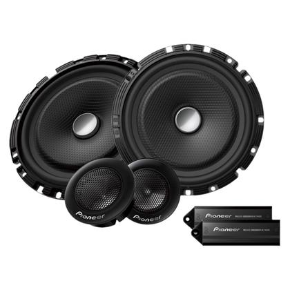 Imagem de Kit 2 Vias Pioneer 6 Polegadas Modelo TS C1730BR 120W 4 Ohms Som Automotivo Alta Qualidade Falante mais Tweeter Auto Falantes para Carro