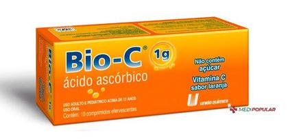 Imagem de Kit 2 Vitamina Bio-C Ácido ascórbico 10cmp - União Química