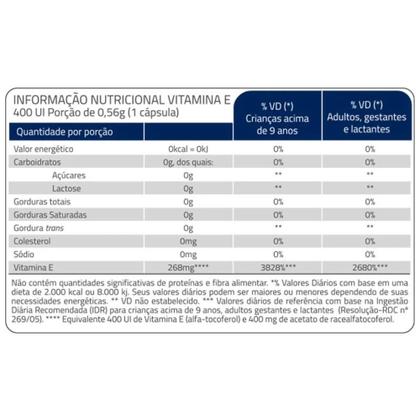 Imagem de Kit 2 Vitamina E 400mg Catarinense 30 cápsulas