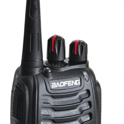 Imagem de Kit 2 Walkie Talkie Bf-777s Radio Comunicador Fone Baofeng Cor Preto