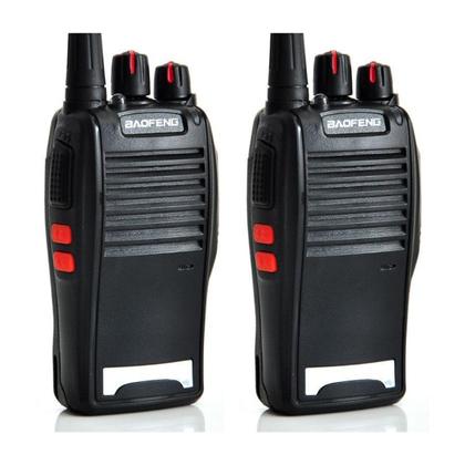 Imagem de Kit 2 Walkie Talkie Bf-777s Radio Comunicador Fone Baofeng Cor Preto