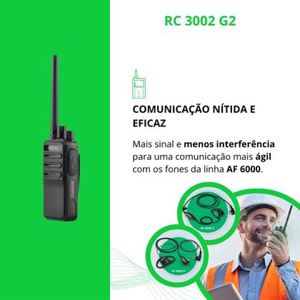 Imagem de Kit 2 Walkie Talkie Intelbras Rc 3002 Longo Alcance 20km Pt