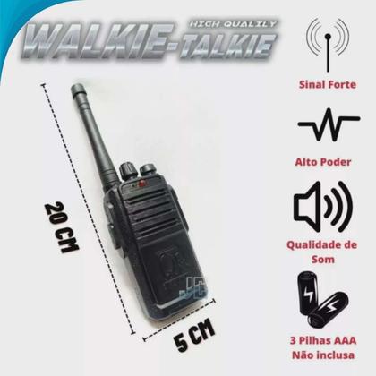 Imagem de Kit 2 Walkie Talkies Infantil Comunicação Pronta Entrega