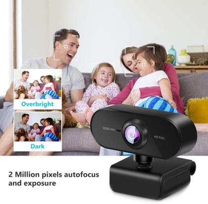 Imagem de kit 2 Webcam 1080p Full Hd Câmera Computador Microfone P/envio