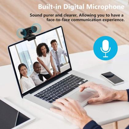 Imagem de kit 2 Webcam 1080p Full Hd Câmera Computador Microfone P/envio