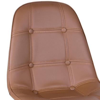 Imagem de KIT - 2 x cadeiras estofadas Eames Eiffel Botonê - Base de madeira clara