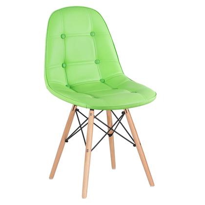 Imagem de KIT - 2 x cadeiras estofadas Eames Eiffel Botonê - Base de madeira clara