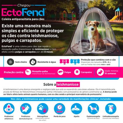 Imagem de Kit 2 x coleira ectofend g azul