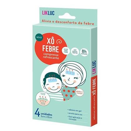 Imagem de Kit 2 Xô Febre Adesivos Compressas Refrescante Alivio bebe