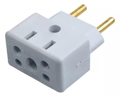 Imagem de Kit 20 Adaptador de Tomada BOB Esponja 10A e 20A
