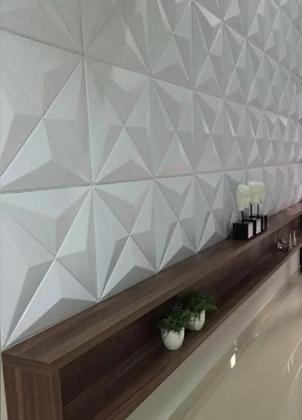 Imagem de Kit 20 Adesiva Placa Bruxelas Alto relevo Decoração Revestimento de parede 3D