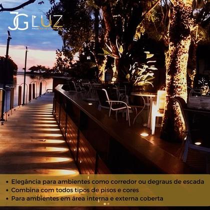 Imagem de Kit 20 Balizador Embutir Led 2w Redondo Escada / Parede Bvt