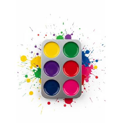 Imagem de Kit 20 Bandejas De Aluminio Paleta Godê Retangular Para Pinturas Tinta Aquarela Escolar Artesanato