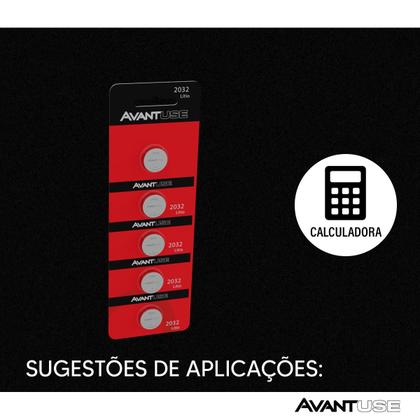 Imagem de kit 20 Baterias Lítio 2032 3v Tipo Moeda Cod: 408270014-4 Avant Use