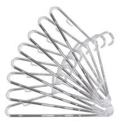 Imagem de KIT 20  Cabide adulto Titureiro De Luxo Executivo Reforçado Organizar Roupas Closet -ACRILICO