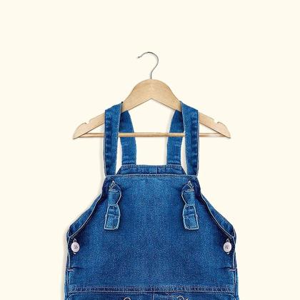 Imagem de Kit 20 Cabide De Madeira Marfim Com Verniz Infantil