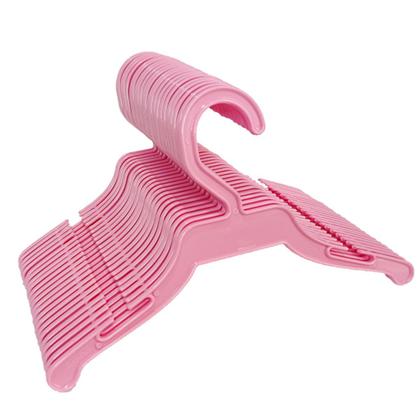 Imagem de Kit 20 Cabide Para Bebê Infantil Coloridos Menina Menino Plástico Acrílico Resistente