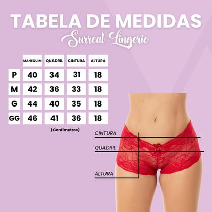 Imagem de Kit 20 Calcinhas Caleçon Shortinho Renda Sexy Confortável Com Forro Algodão Estilo Romântico